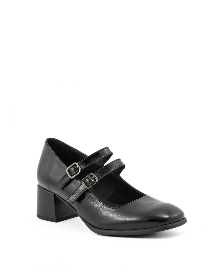 David Tyler E-123-B Mary Jane Shoe-Negro