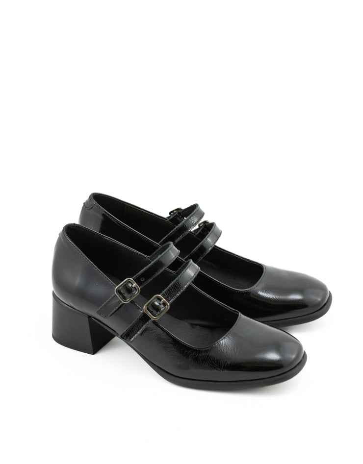 David Tyler — E-123-B Mary Jane Shoe - Negro