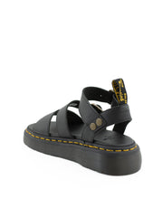 Dr. Martens — Gryphon Quad Sandal - Black Pisa