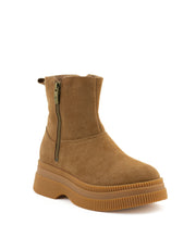 Religious Comfort Sacred Lotus Boot-Tan suede