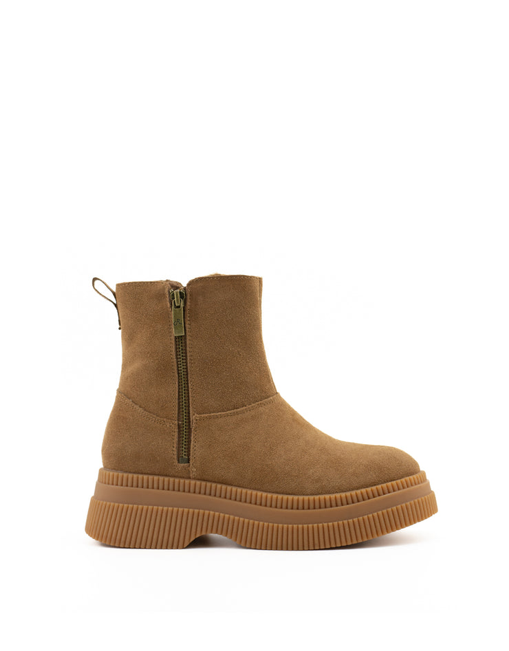 Religious Comfort Sacred Lotus Boot-Tan suede