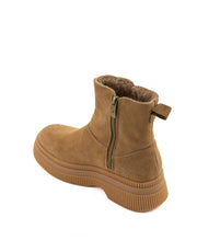 Religious Comfort Sacred Lotus Boot-Tan suede