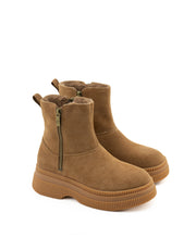 Religious Comfort Sacred Lotus Boot-Tan suede