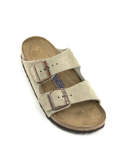 Birkenstock — Arizona Suede Soft Footbed Narrow Width - Taupe